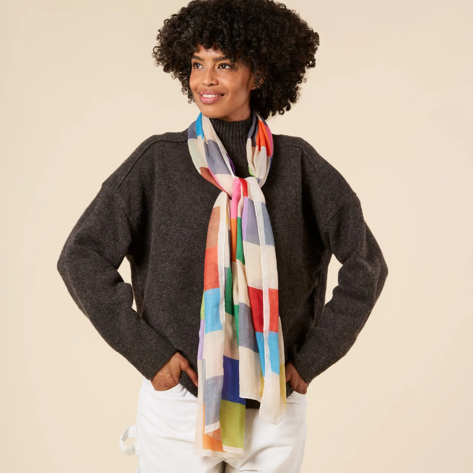 Ellsworth Kelly Hundred Panels Recycled Polyester Scarf