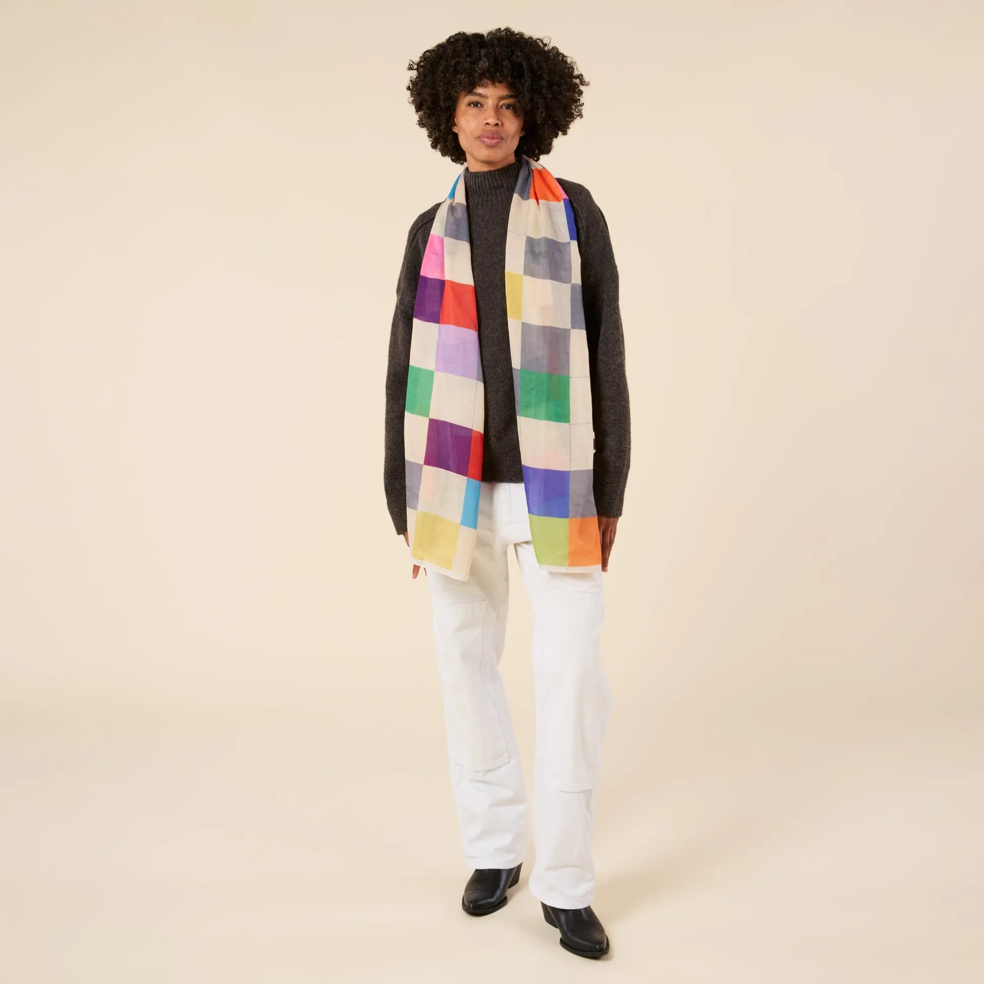 Ellsworth Kelly Hundred Panels Recycled Polyester Scarf