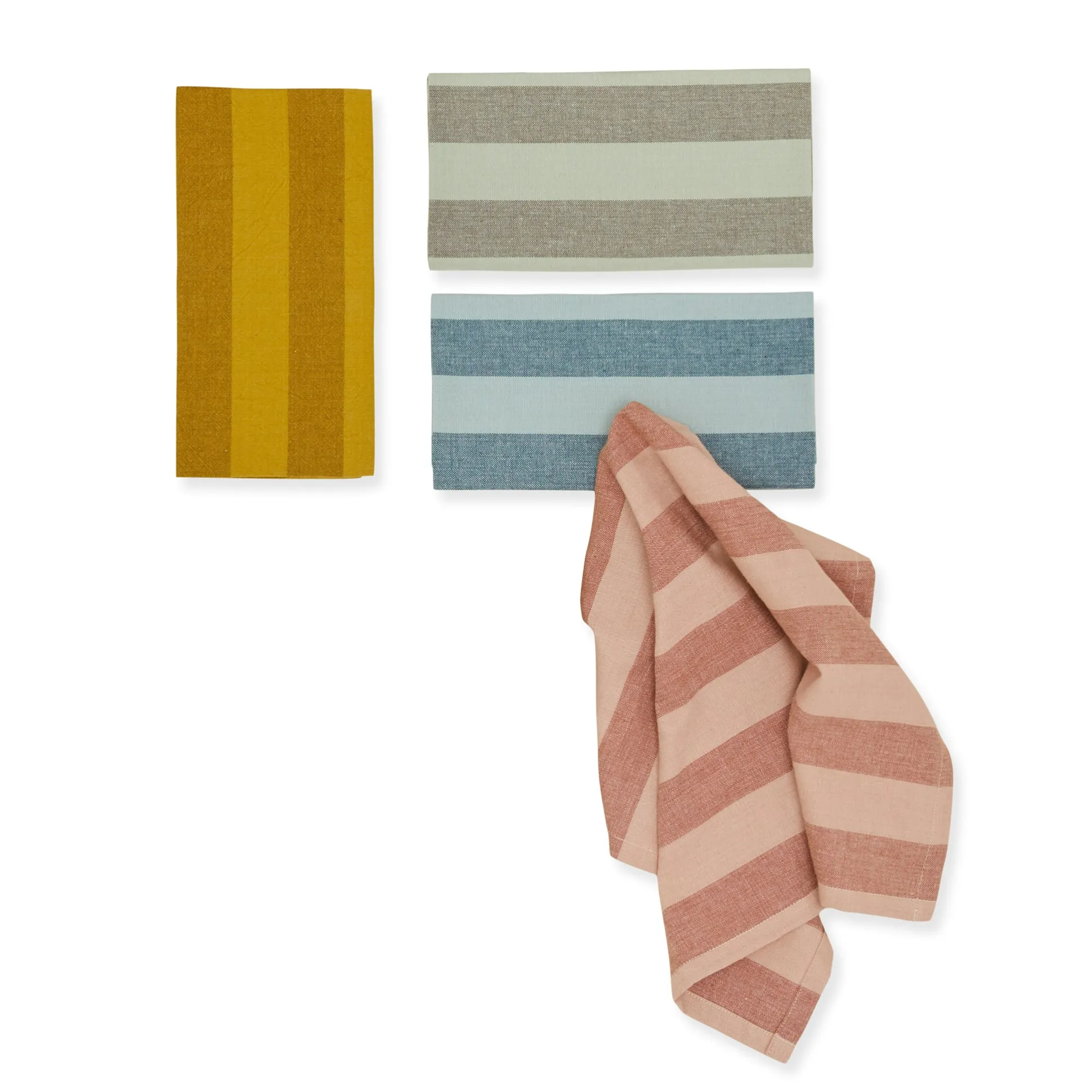 Essential Striped Table Linens - Set of 4 - Napkins S/4