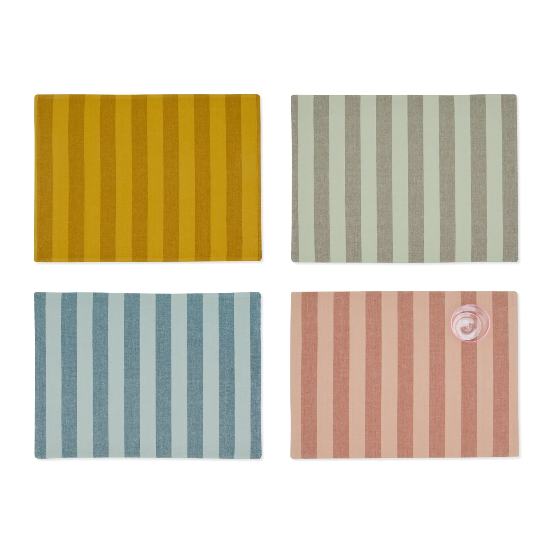 Essential Striped Table Linens - Set of 4 - Placemats S/4