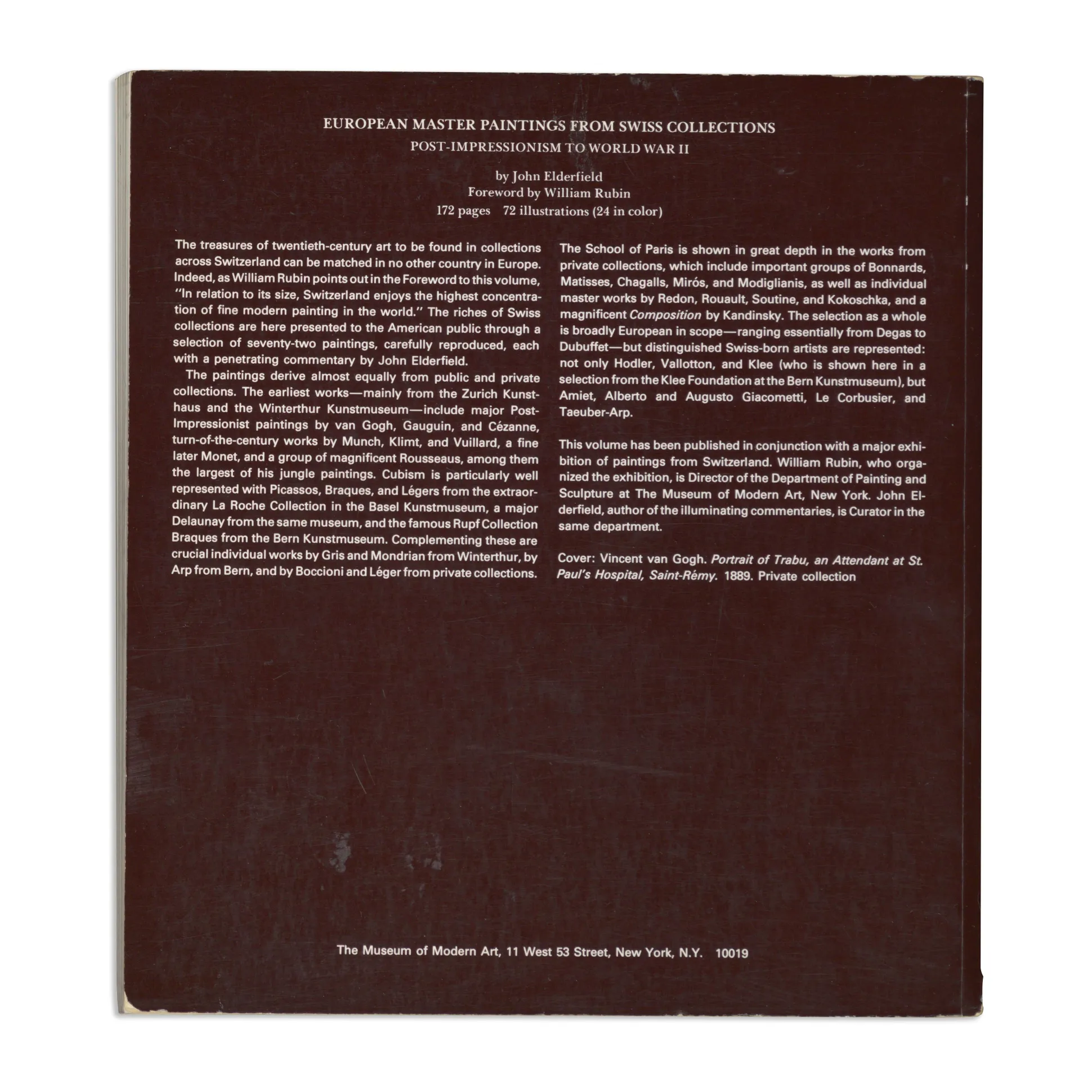 European Master Paintings from Swiss Collections: Post-Impressionism to World War II - Paperback
