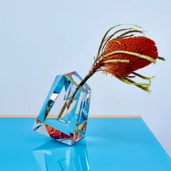 Faceted Crystal Vase - Large
