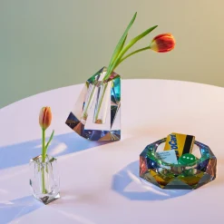 Faceted Crystal Vase - Small