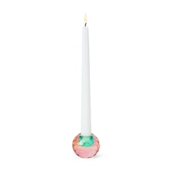 Faceted Orb Crystal Candleholder