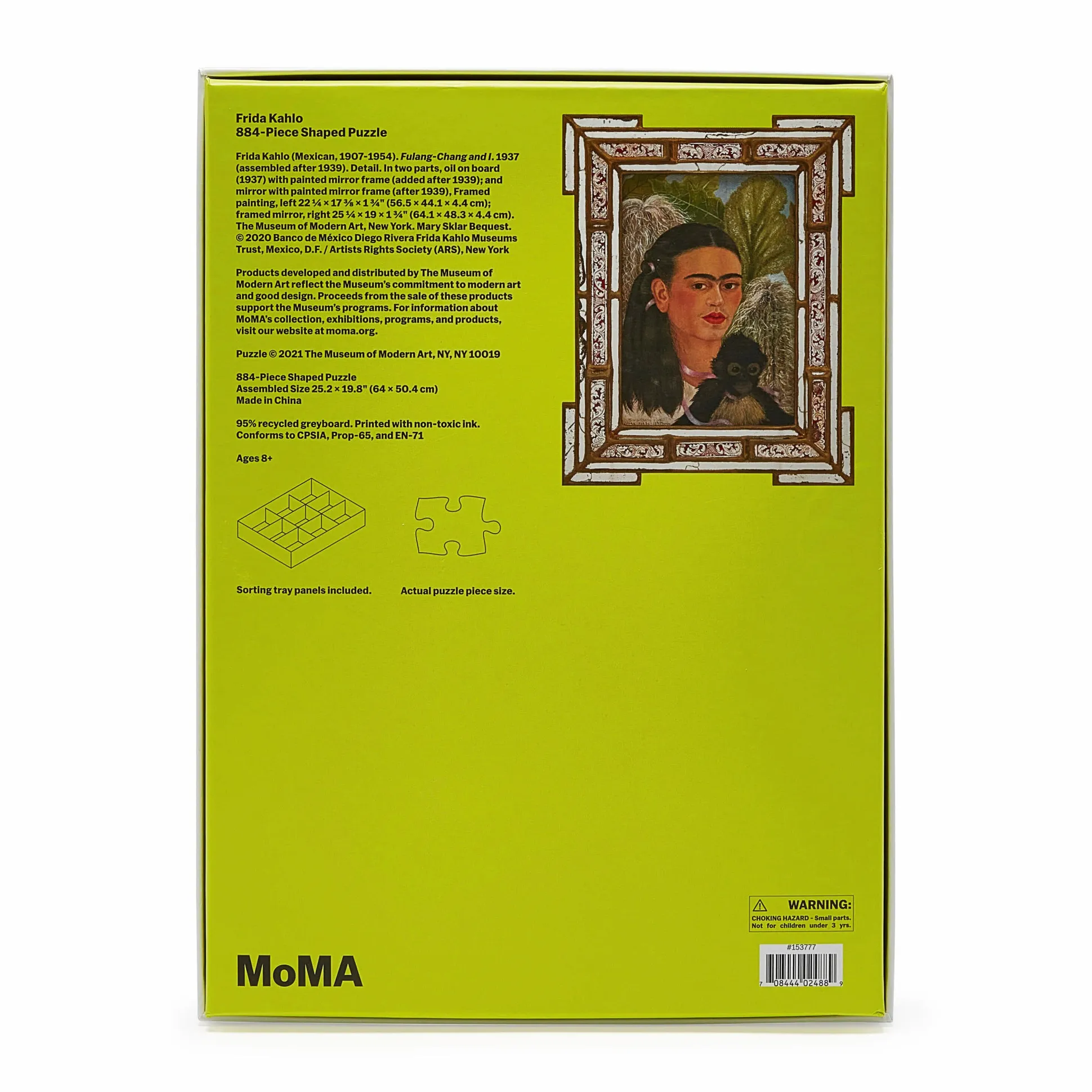 Frida Kahlo Shaped Jigsaw Puzzle - 884 Pieces