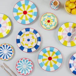 Geocromia Porcelain Dinnerware - Dinner Plate Set of 6