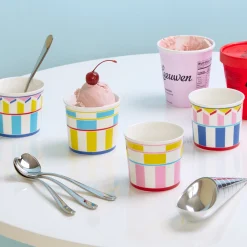 Geocromia Porcelain Dinnerware - Ice Cream Bowl Set of 4
