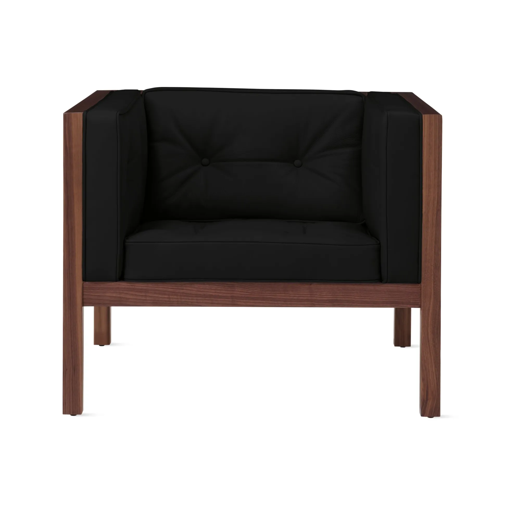George Nelson Leather Cube Lounge Chair from Herman Miller
