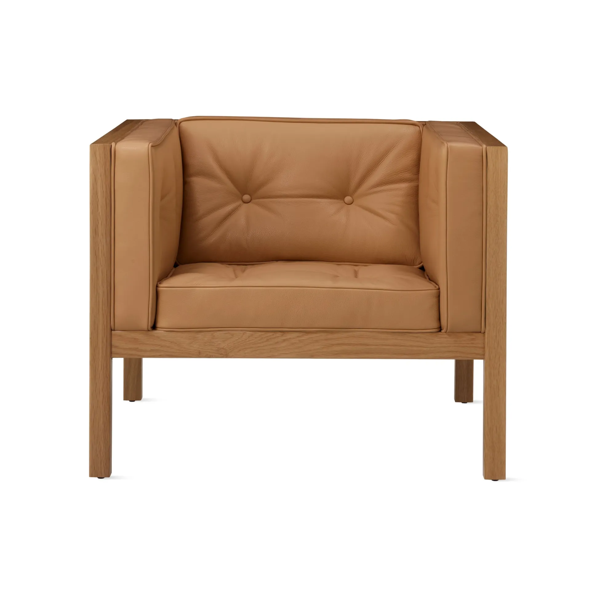 George Nelson Leather Cube Lounge Chair from Herman Miller