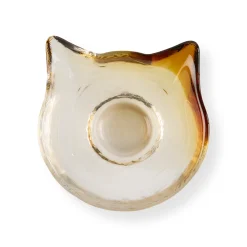 Glass Cat Face Dish