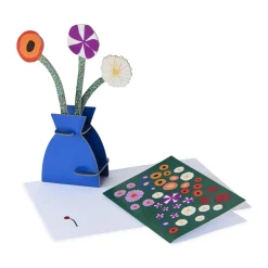 Gustav Klimt Flowers Pop-Out Greeting Card