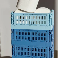 HAY Recycled Plastic Collapsible Color Crate