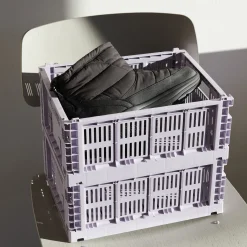 HAY Recycled Plastic Collapsible Color Crate