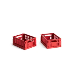 HAY Recycled Plastic Collapsible Color Crate
