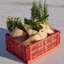HAY Recycled Plastic Collapsible Color Crate