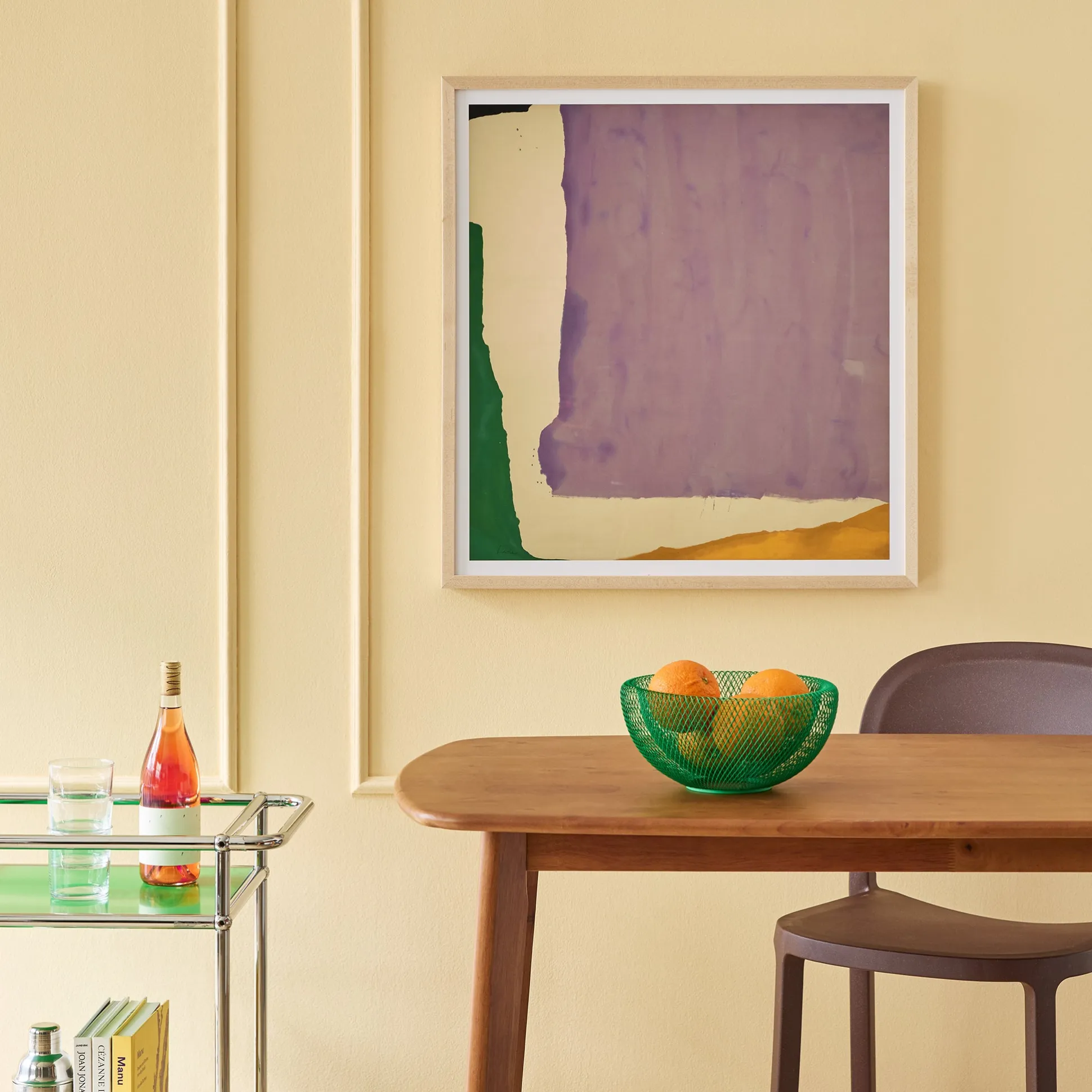 Helen Frankenthaler Mauve District Framed Poster