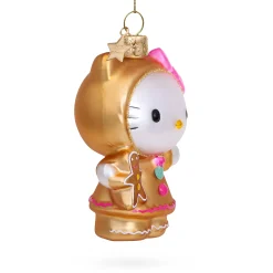 Hello Kitty Glass Holiday Ornament - Hello Kitty Gingerbread