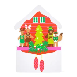 Holiday Cuckoo Clock Pop-Up Cards - Set of 8
