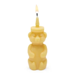 Honey Bear Beeswax Candle