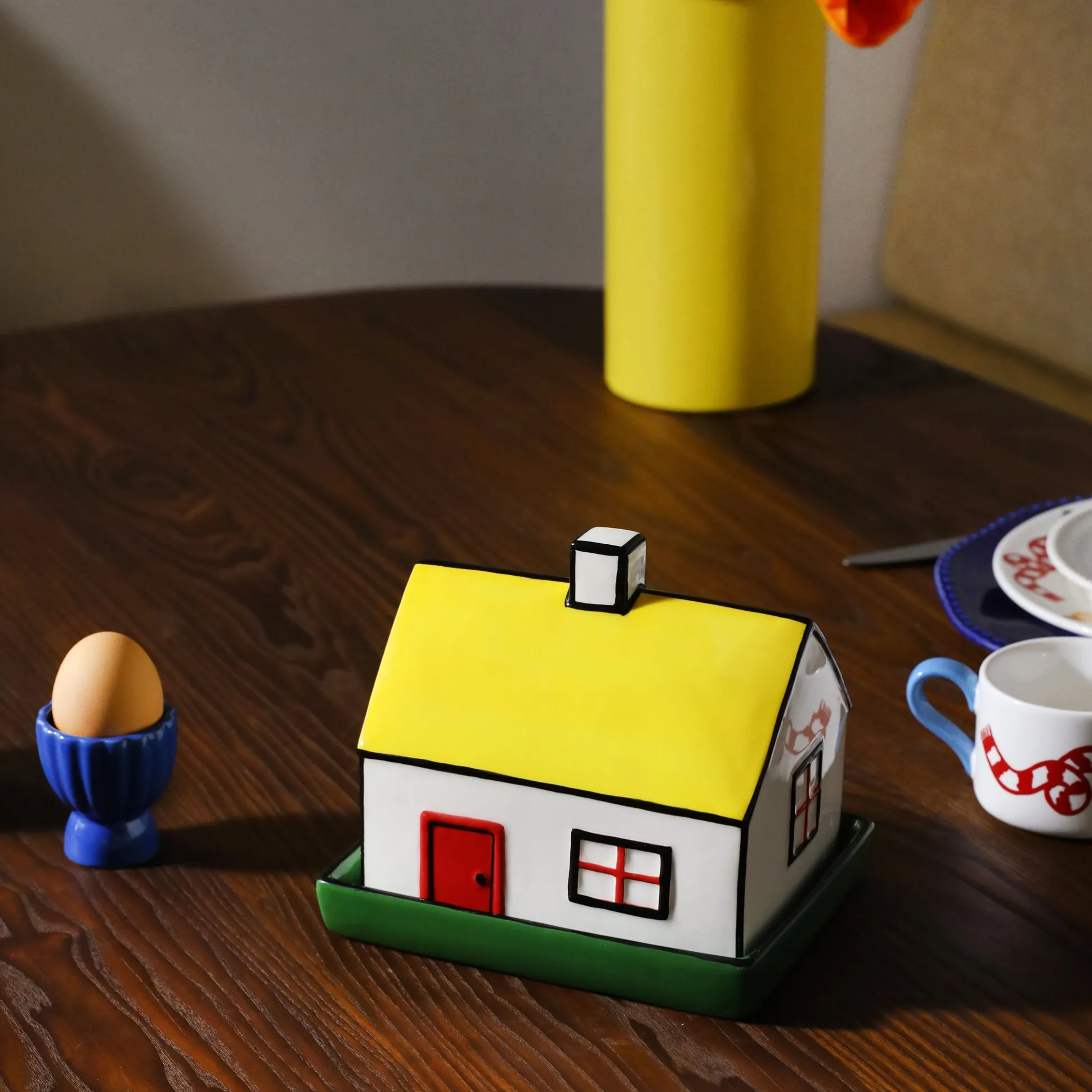 House Ceramic Butter Dish