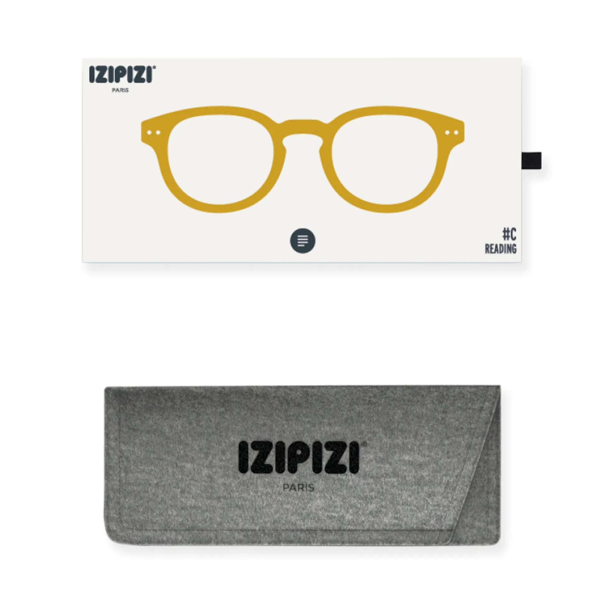 IZIPIZI Rounded-Edge Square Reading Glasses #C