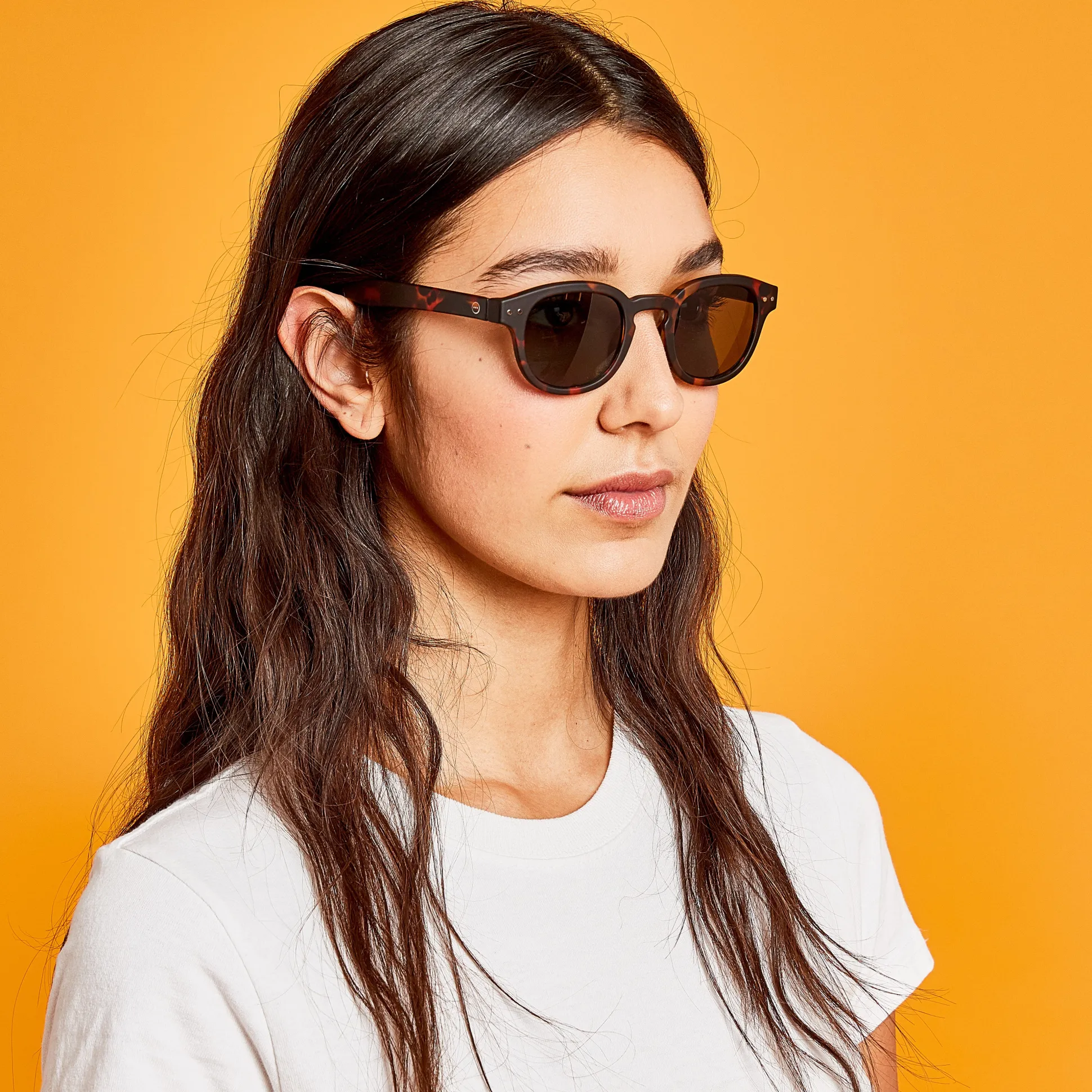 IZIPIZI Rounded-Edge Square Sunglasses #C