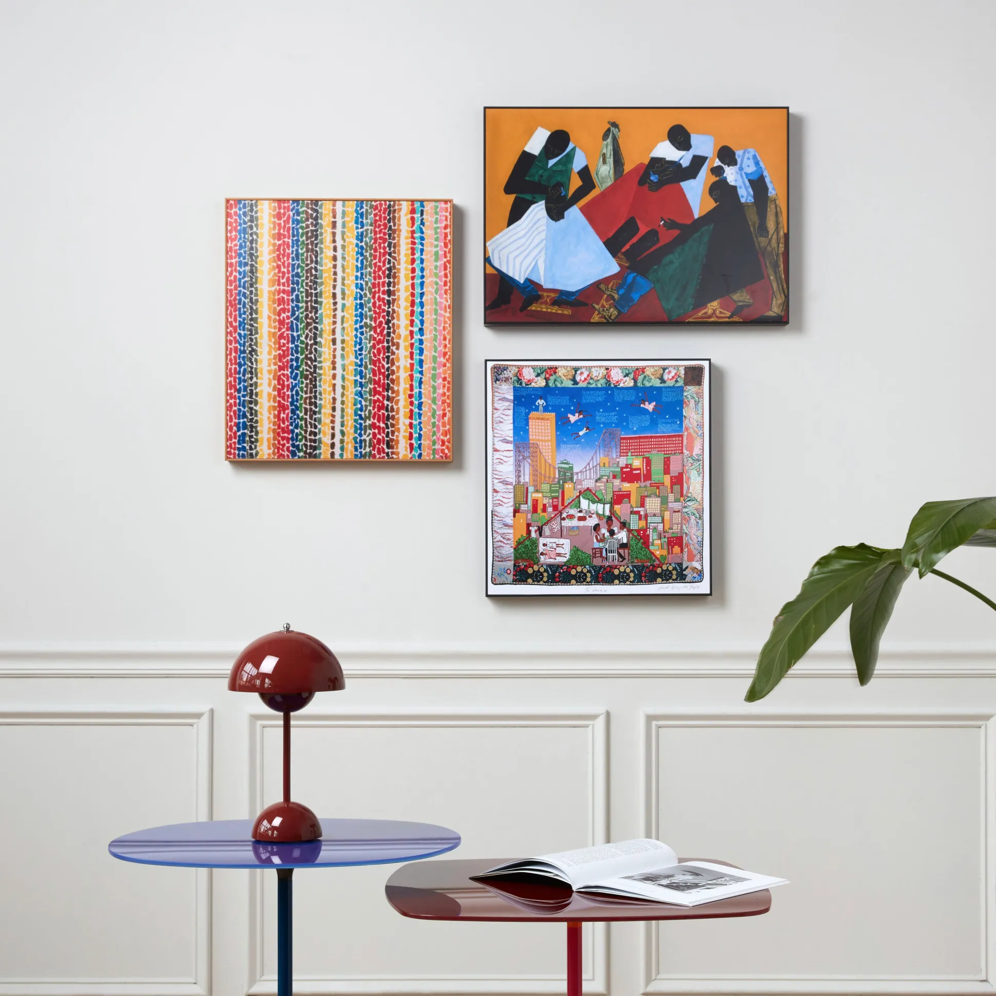 Jacob Lawrence Barber Shop Framed Print