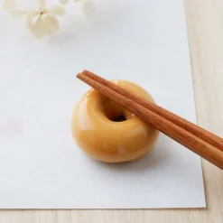 Japanese Ceramic Food Chopsticks Rest - Bagel