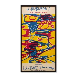 Jean Dubuffet Oriflammes Framed Poster