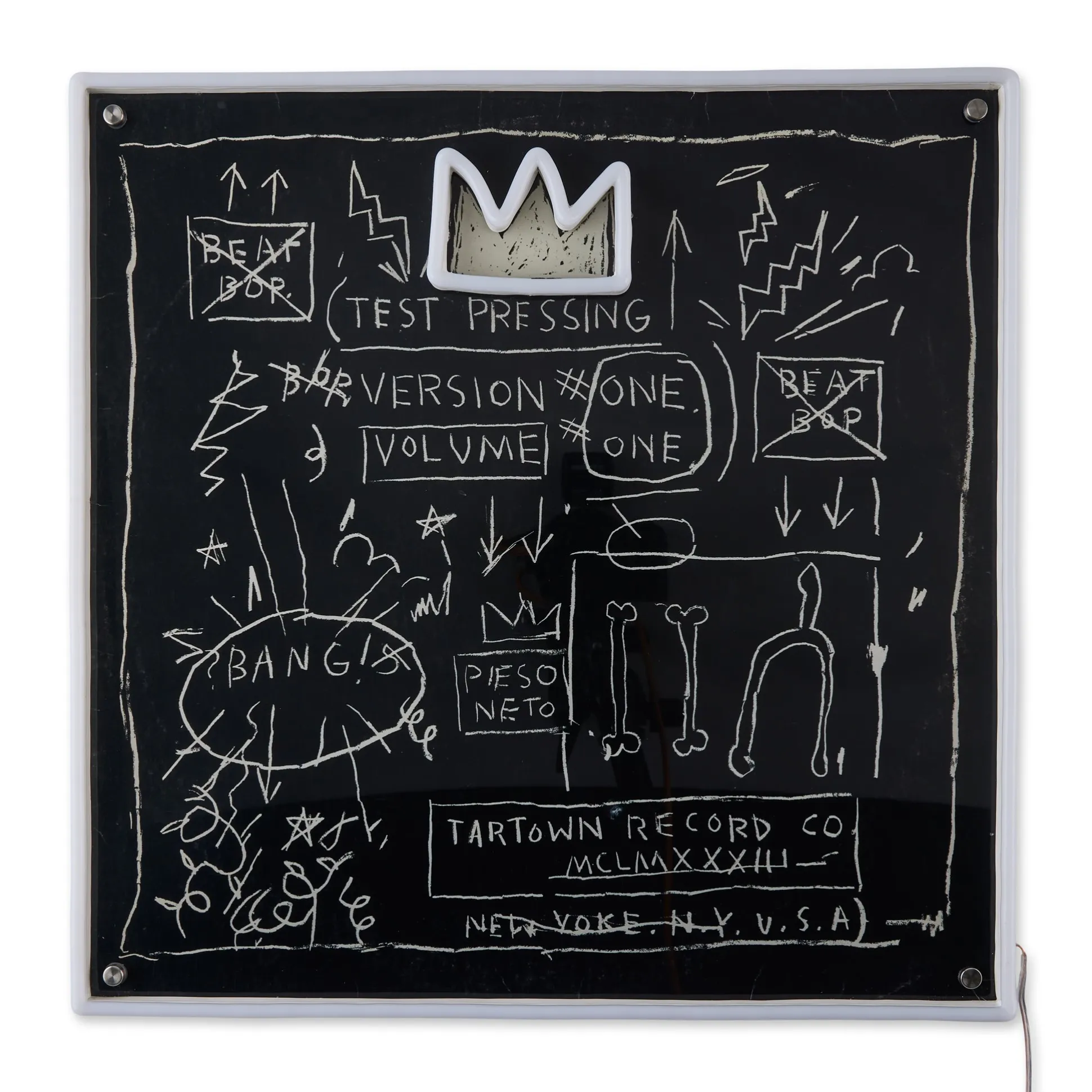 Jean-Michel Basquiat Beat Bop Neon Sign
