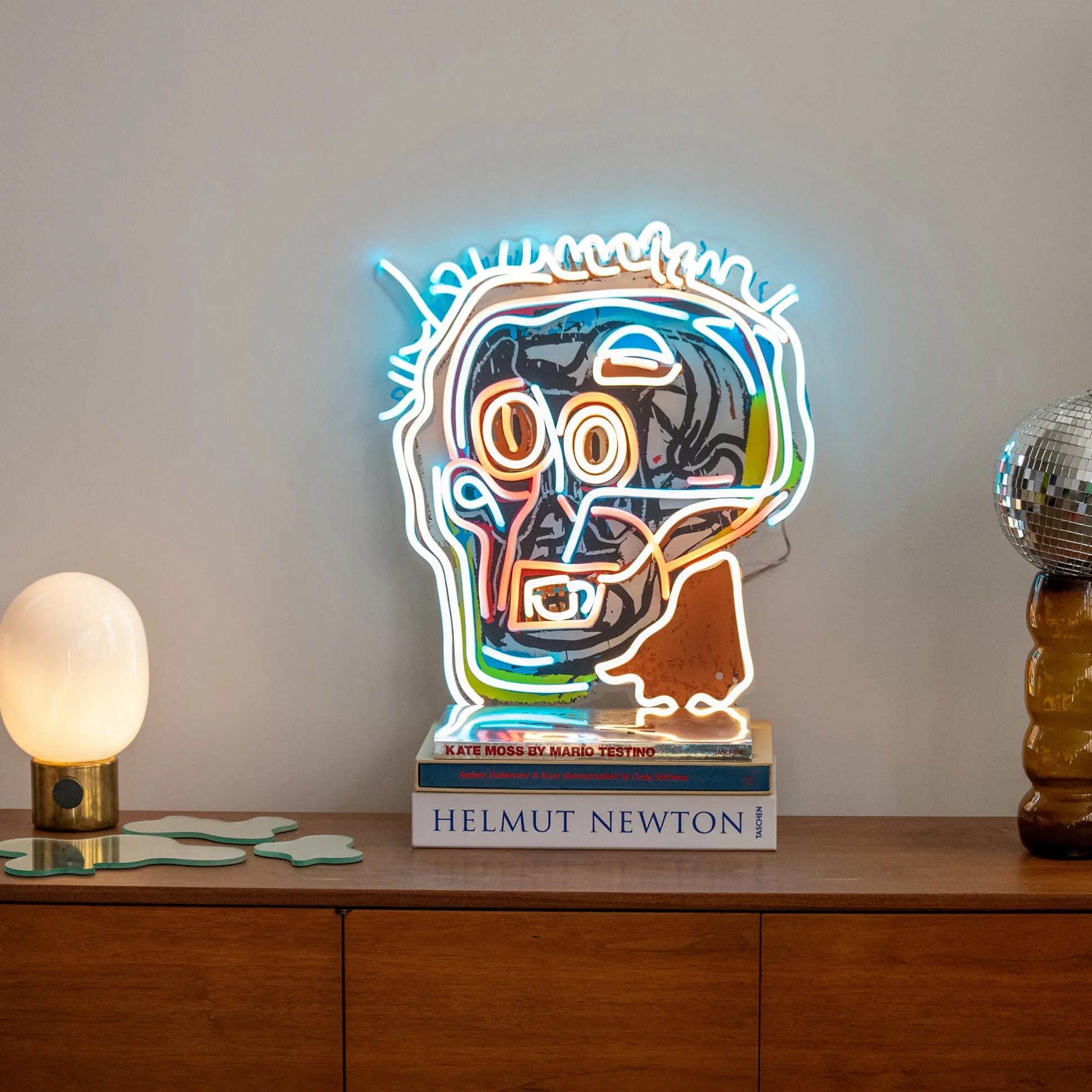 Jean-Michel Basquiat Head Neon Sign