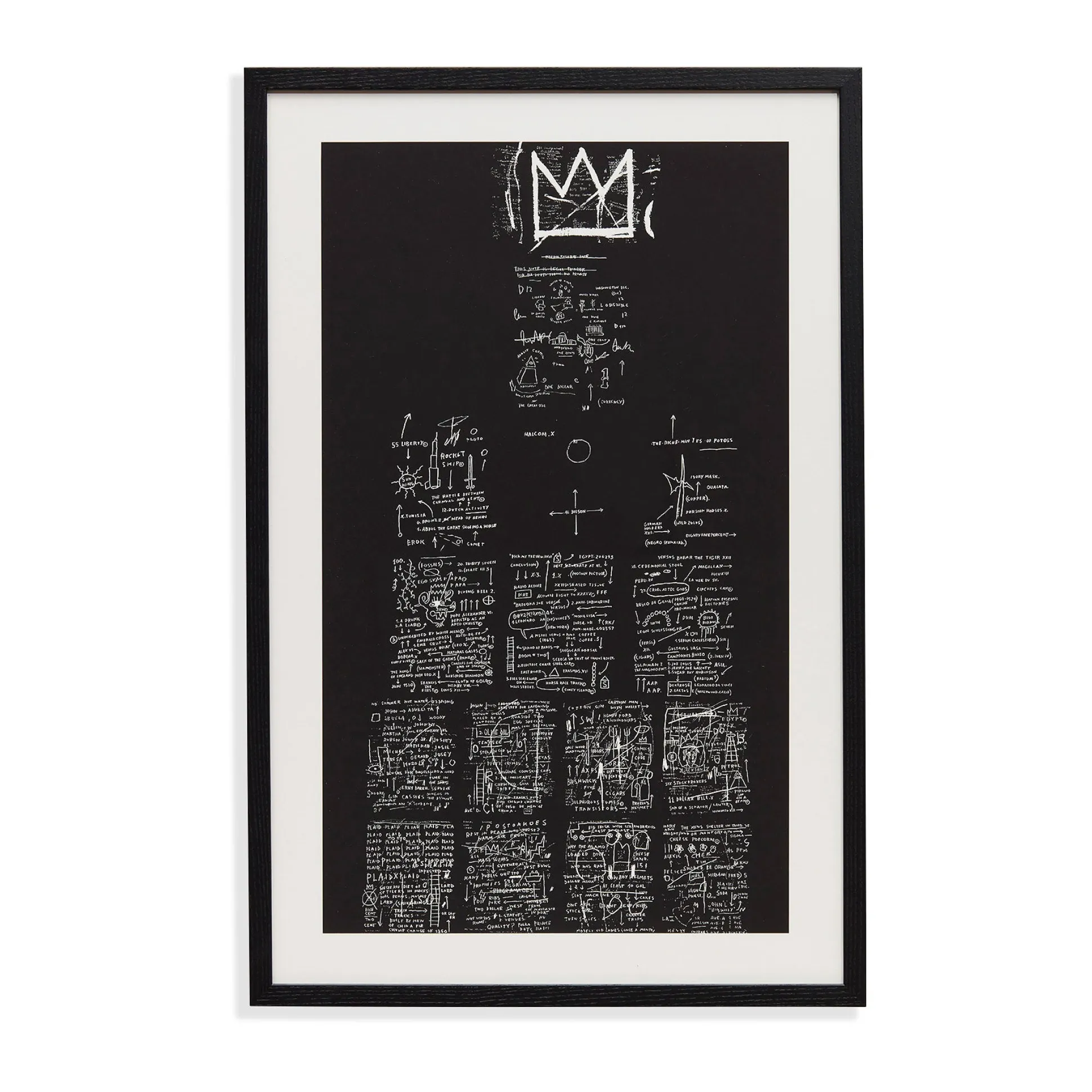 Jean-Michel Basquiat Tuxedo 1982–83 Framed Print