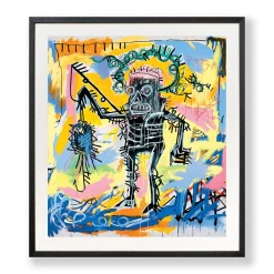 Jean-Michel Basquiat Untitled (Fishing) Framed Poster