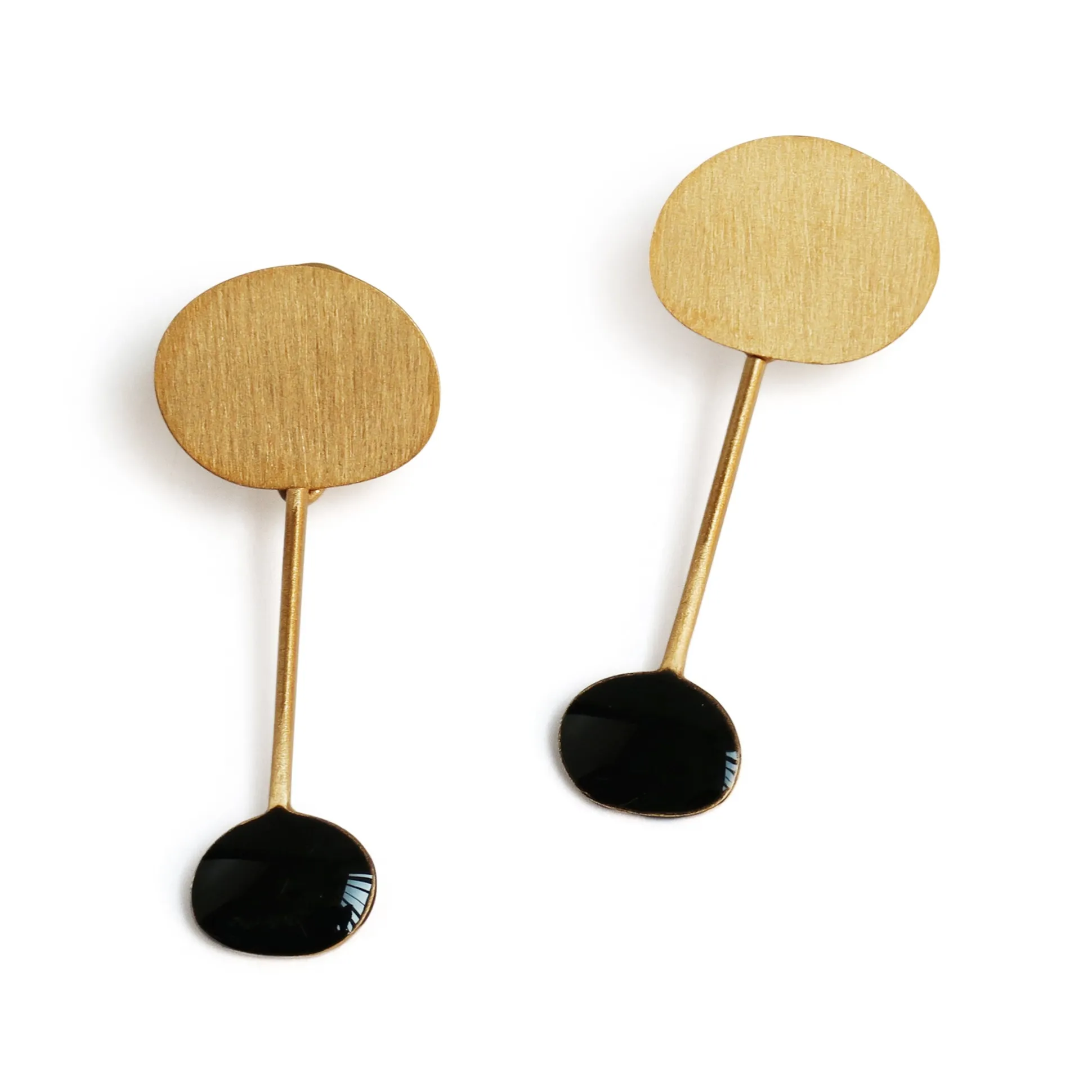 Joan Miró Gold-Plated Dot Drop Earrings