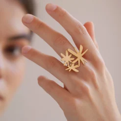 Joan Miró Gold-Plated Starburst Ring