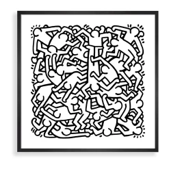 Keith Haring Party of Life Framed Print