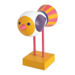 Lisa Larson Wooden Bird Object - Yellow Base