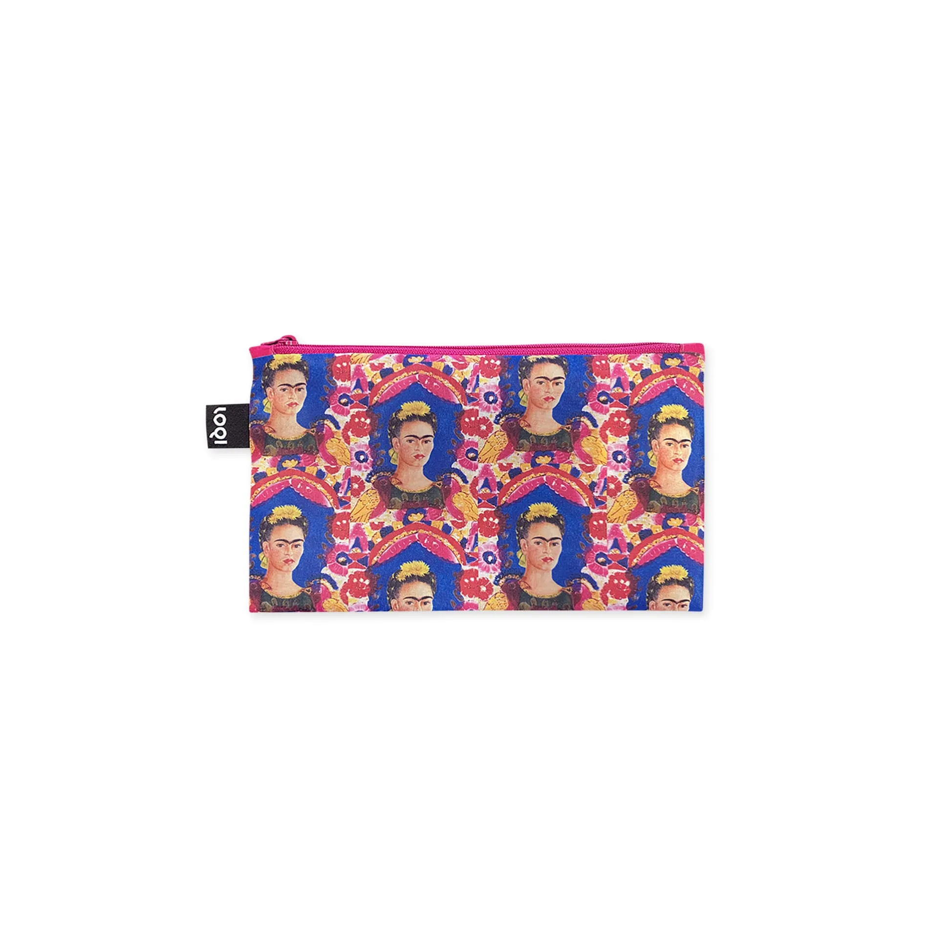 Loqi Frida Kahlo Recycled Polyester Pouches - Set of 3