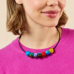 Macchia Glass Sphere Necklace
