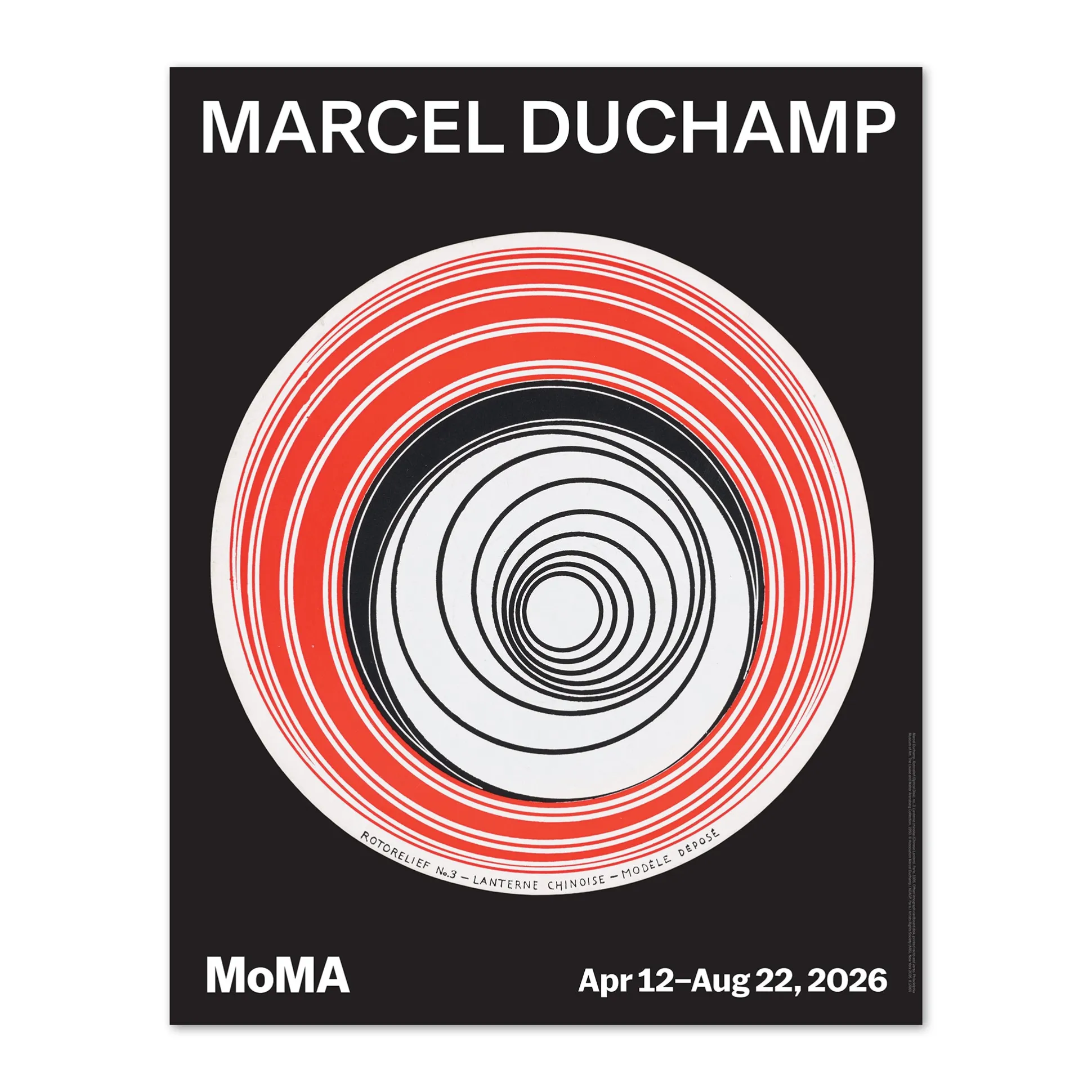 Marcel Duchamp Exhibition Poster - Rotorelief