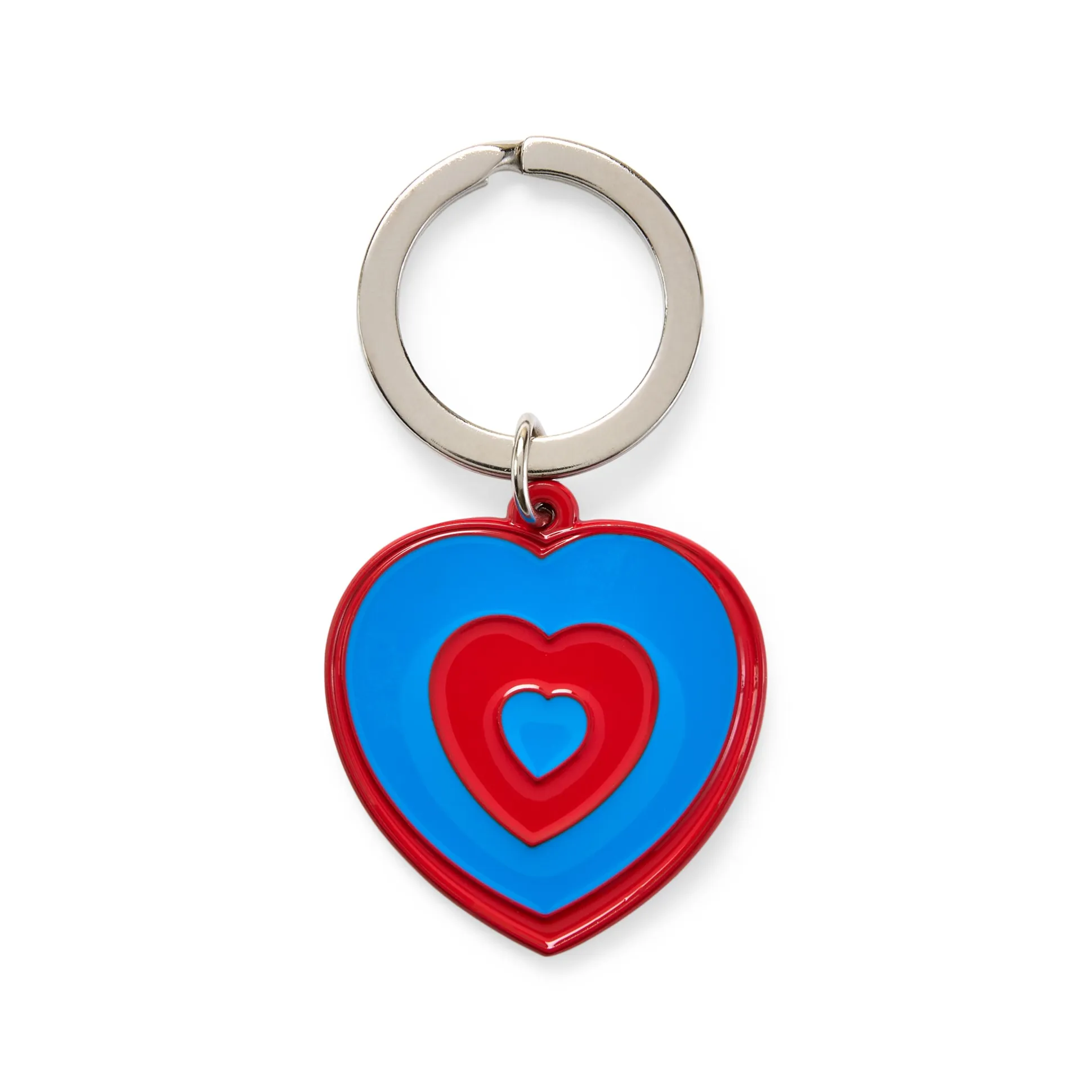 Marcel Duchamp Fluttering Hearts Enamel Keychain