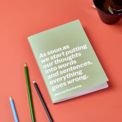 Marcel Duchamp Quote Notebook