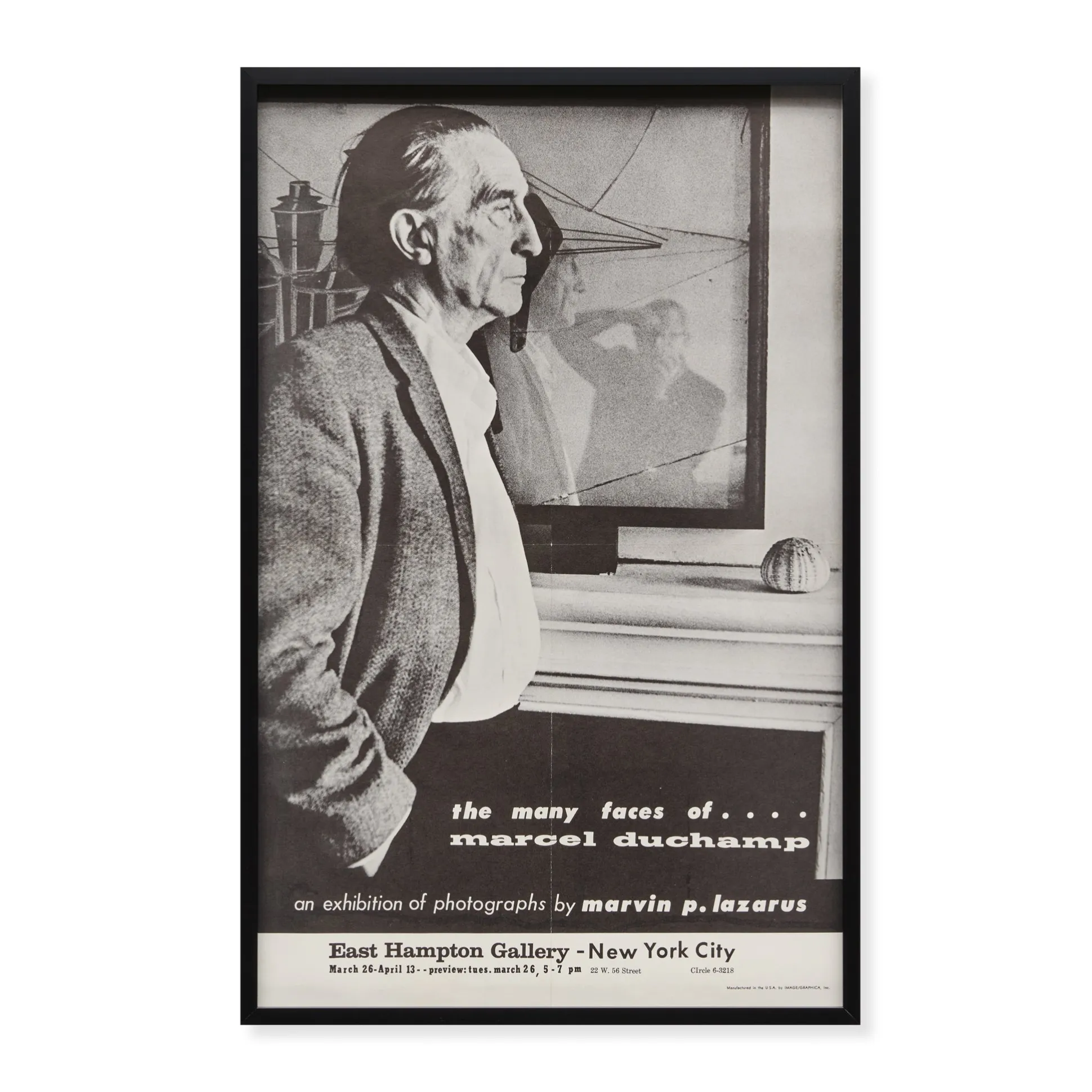 Marcel Duchamp The Many Faces of Marcel Duchamp Framed Poster
