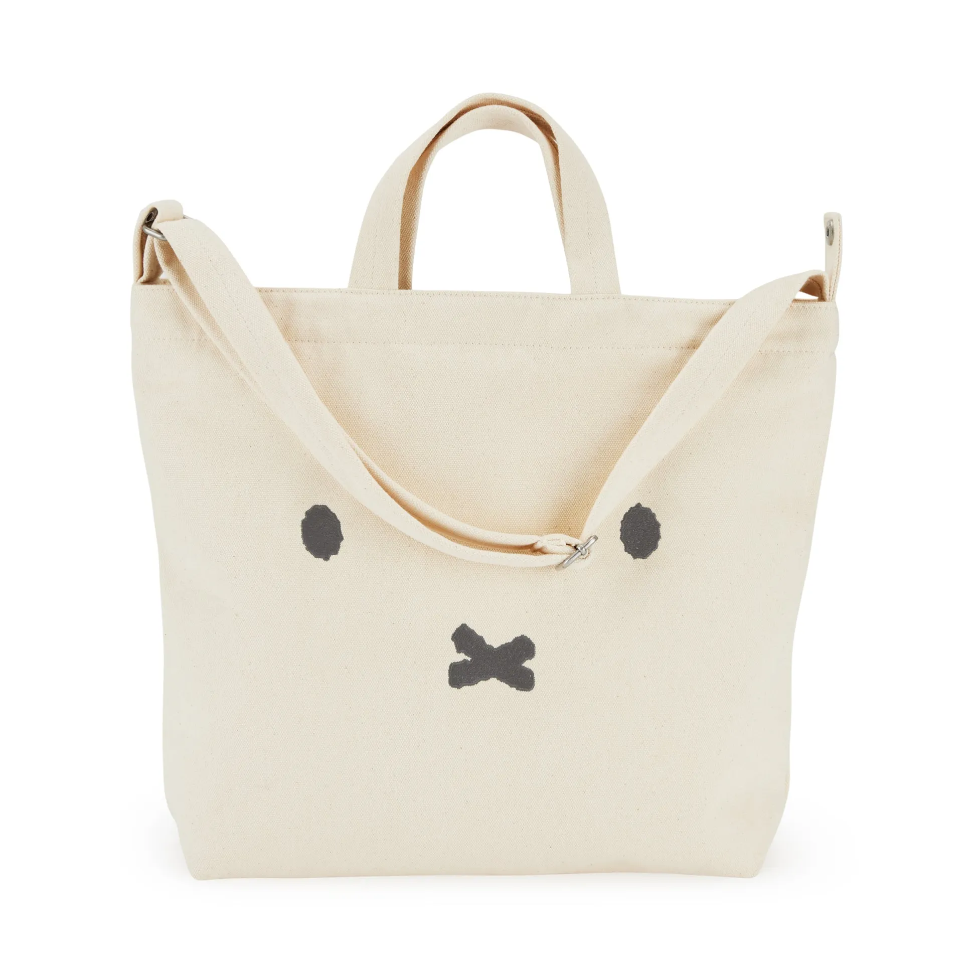 Miffy Baggu Recycled Cotton Horizontal Zip Duck Bag