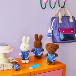 Miffy & Friends Crocheted Van Gogh The Starry Night Keychain - Boris