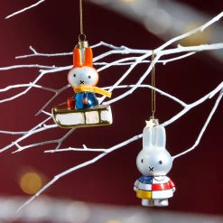Miffy Glass Holiday Ornament - Miffy Mondrian