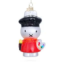 Miffy Glass Holiday Ornament - Miffy the Artist