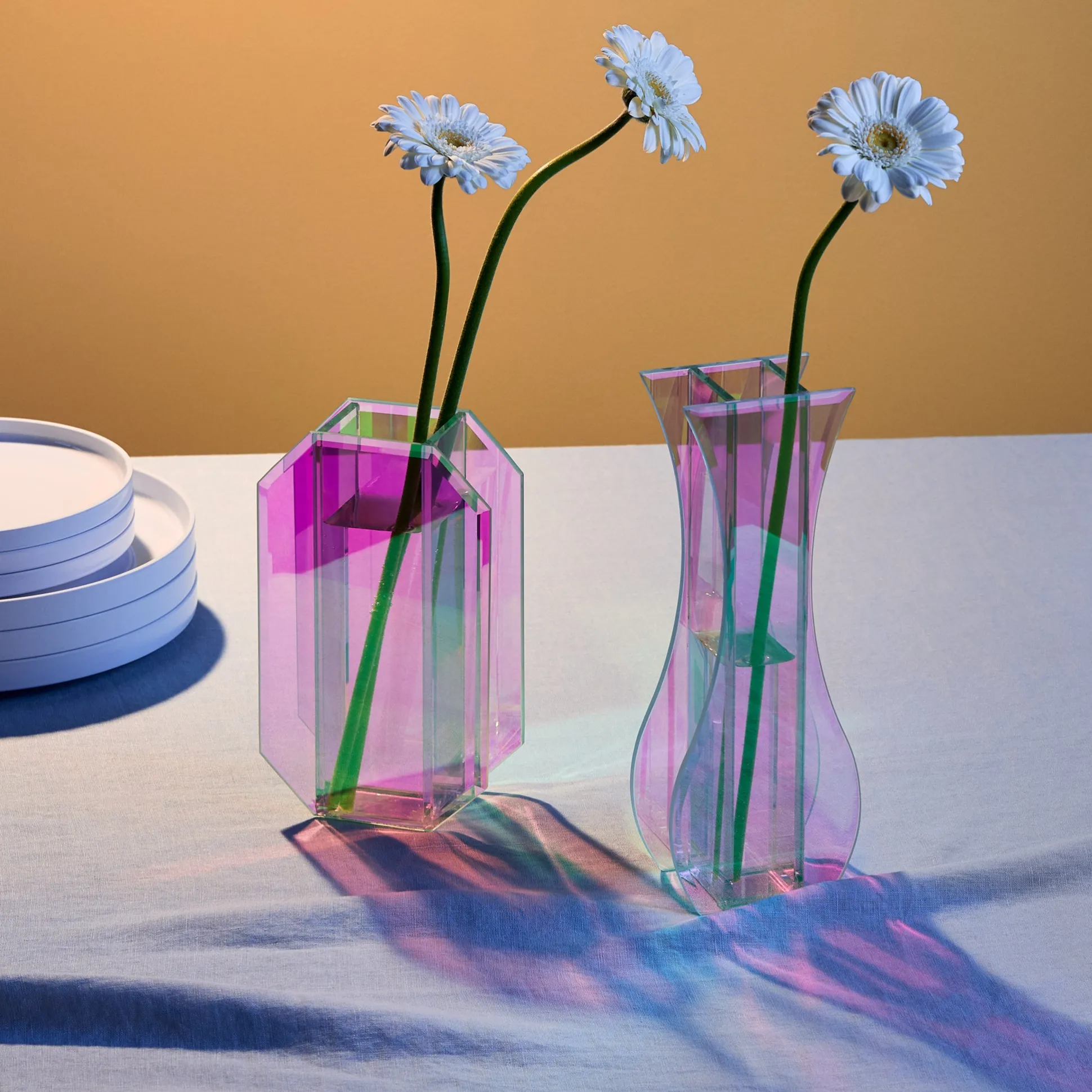 Mirage Glass Vase - Octagon