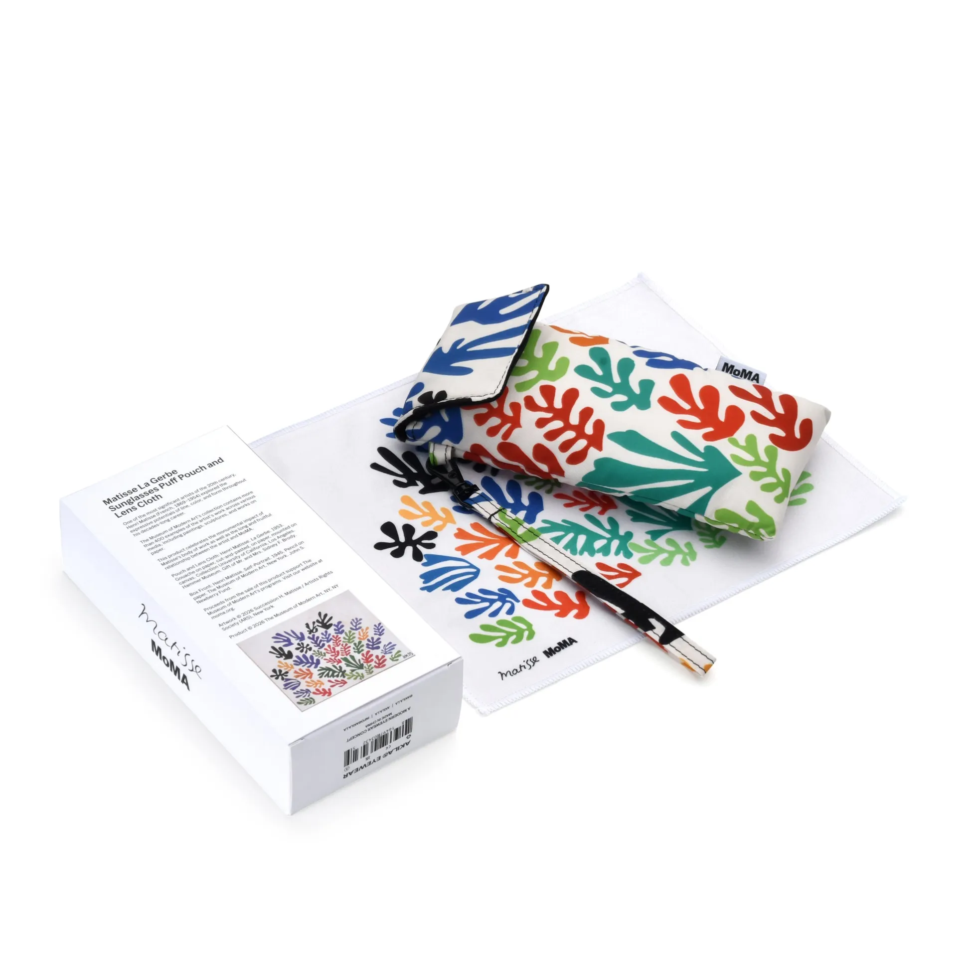 MoMA Henri Matisse Akila Sunglasses Puff Pouch and Lens Cloth