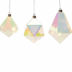 MoMA LED Winter Gems Glass Holiday Ornament - Prism